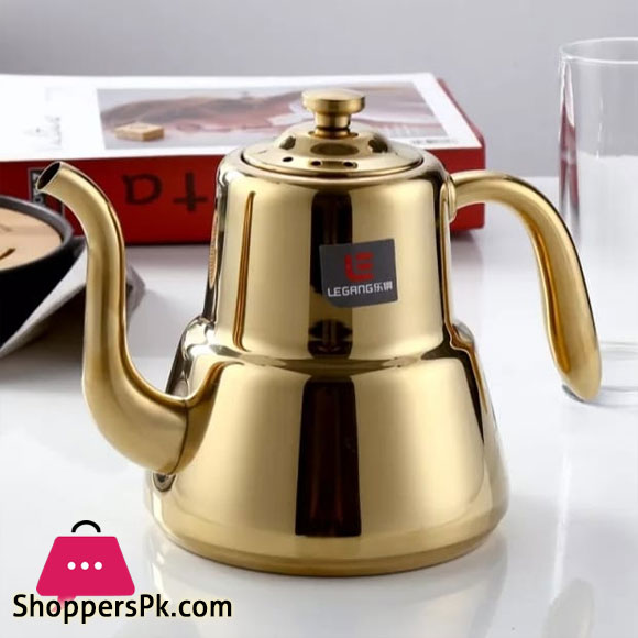 Thickened Stainless Steel Teapot Dining Room with Flower Teapot with Filter Hotel Restaurant Lepin Pot Induction Kettle