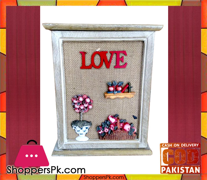 Wall Hanging Door Type Wooden Key Holder 6 Hook A2