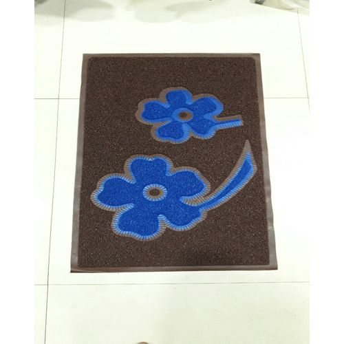PVC Rubber Mat Size 45*75 Cm Coller - Brown