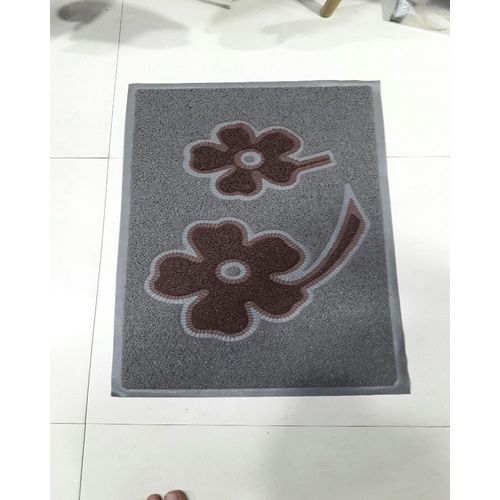 PVC Rubber Mat Size 45*75 Cm Coller - Gray