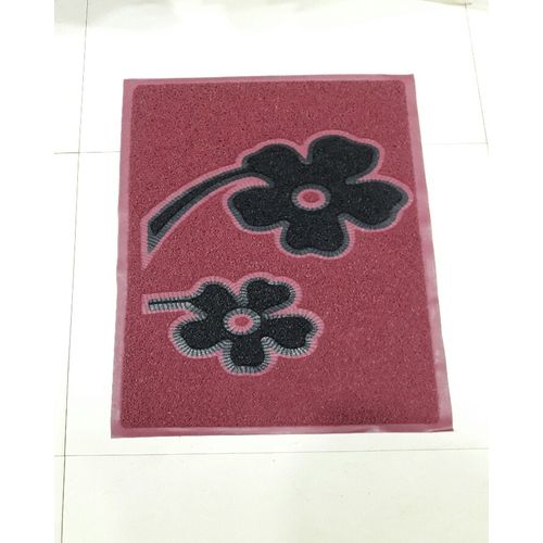 PVC Rubber Mat Size 45*75 Cm Coller - Maroon