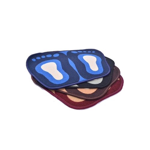Pack Of 4 - Multicolor Door Mat Foot Shape
