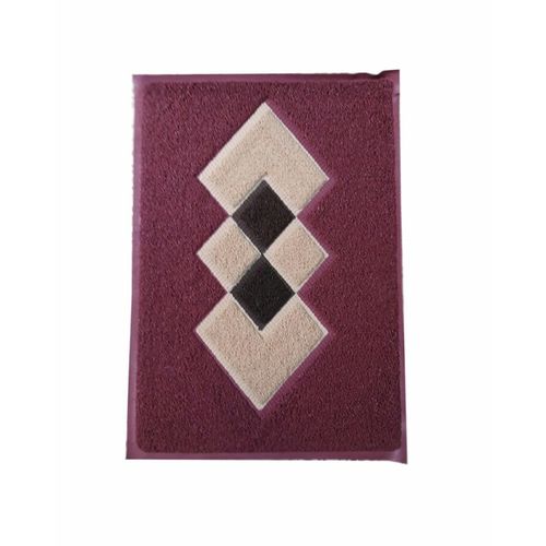 Pvc Rubber Mat Size 45*75 Cm - Dark Red
