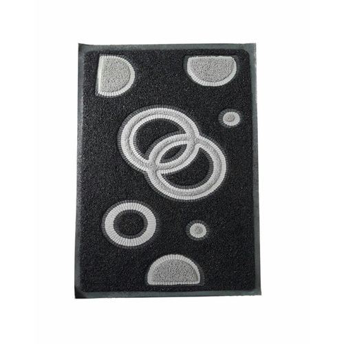 Pvc Rubber Mat Size 50*75 Cm - Black