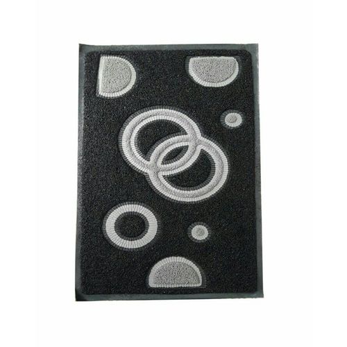 Pvc Rubber Mat Size 38×58 Cm - Black