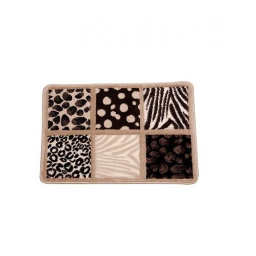 Non-Slip Wool Animal Printed Rug - 20 x 30 - Brown