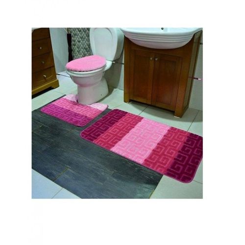 Bath Mat Set - Pink & Purple
