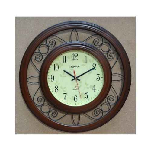 Hartco Clock - Wooden Brown -7771