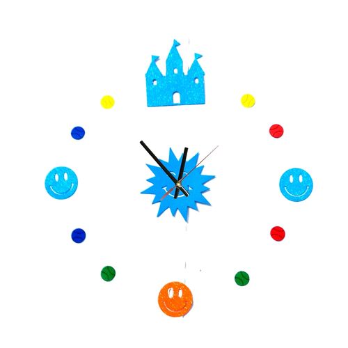 3D Wall Clock 2017 Design - Multicolor