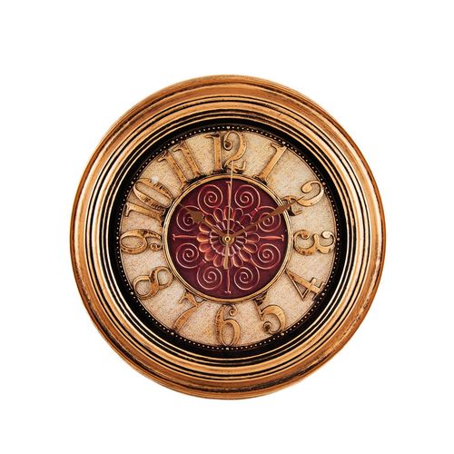 Antique Hollow Wall Clock - Bronze - 14x14 inch