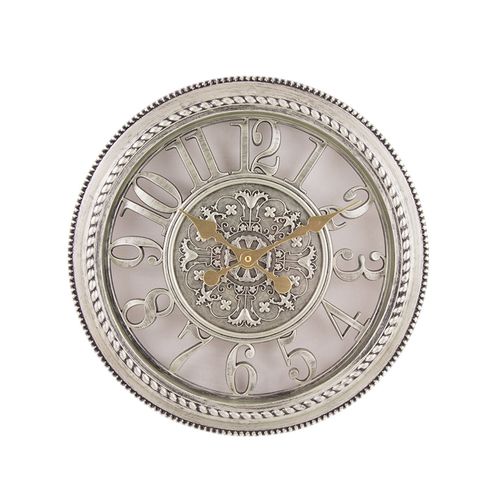 Antique Hollow Wall Clock - Gray - 14x14