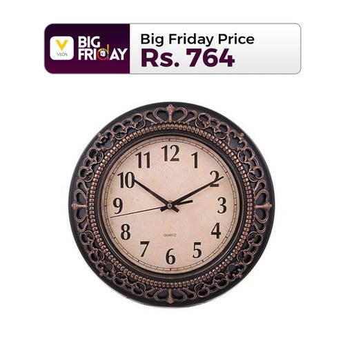 Bronze Shaded Wall Clock - 12x12 inch