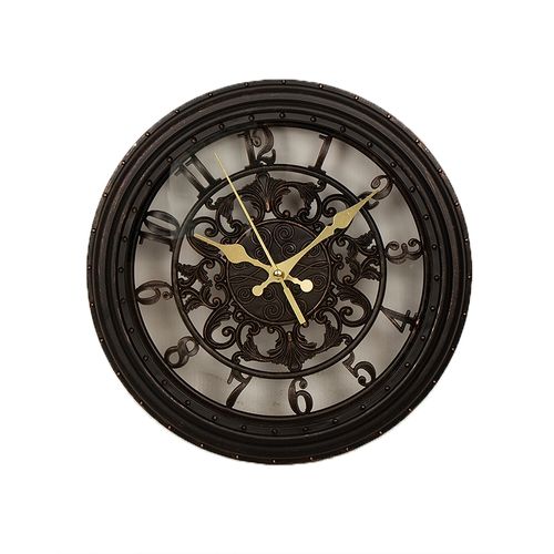 Hollow Black Decoration Wall Clock - 11x11inch