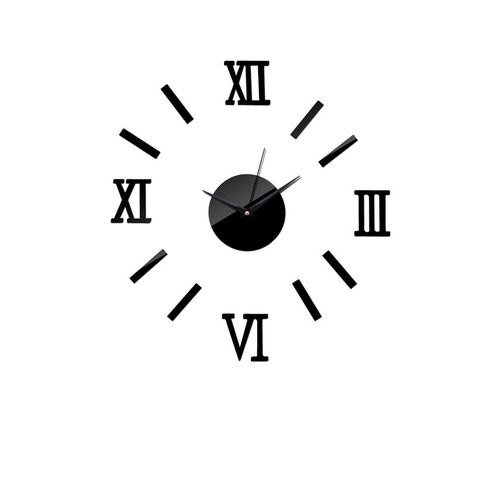 Rubians Roman Al-Roms Numbers Wallclock (Latest)- Black.