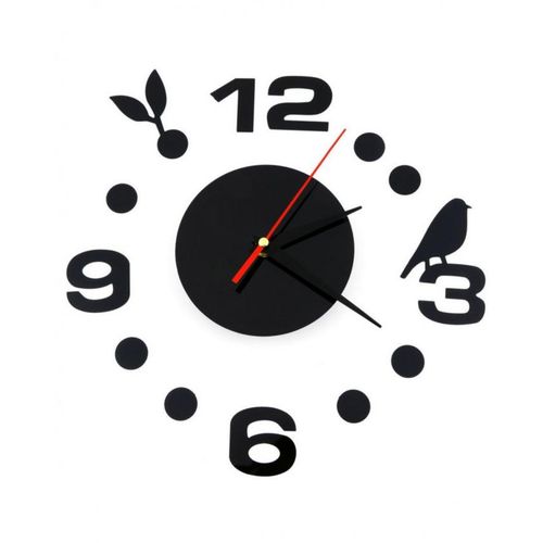 Simple Digits Diy Wall Clock - Black