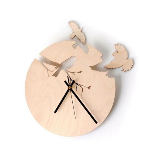 Free Birds Wooden Wall Clock