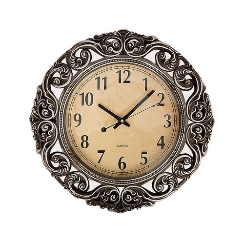 Wall Décor Clock-17x17 - Sliver