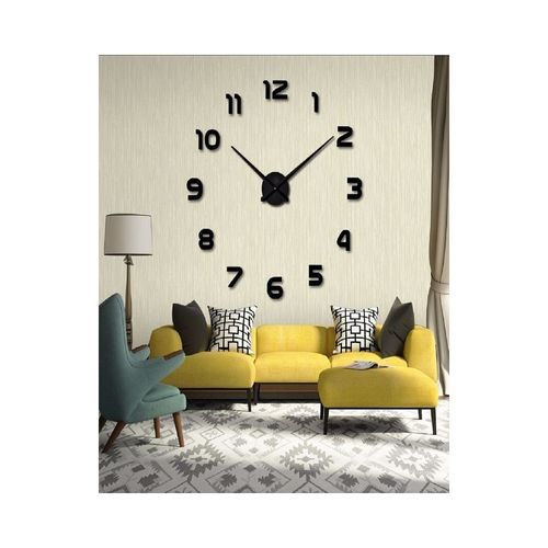 Rubians Prosty Numbers Wallclock (Latest)- Black.