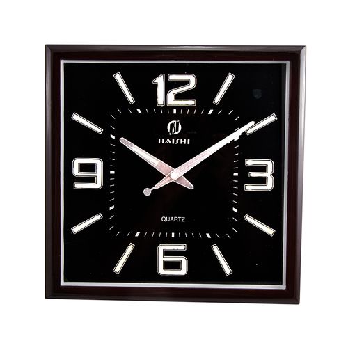 Black Center Dial Radium Wall Clock 12x12 inch - Maroon