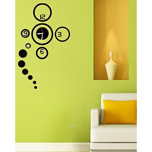 Fancy Wall Clock - Black