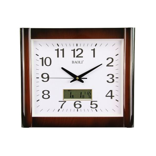 Wall Clock - Maroon & White