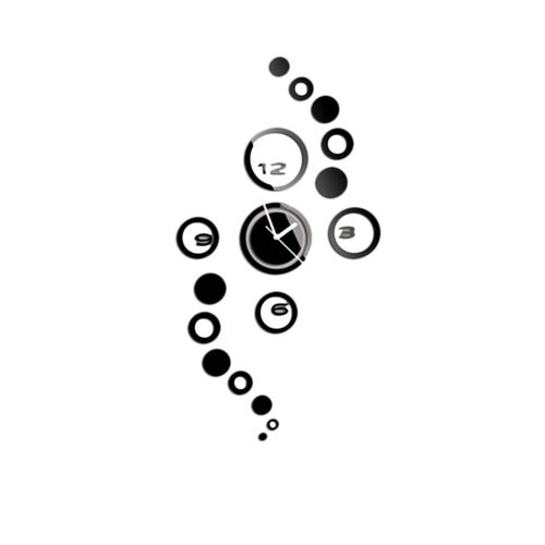 Circle Wall Clock - Black