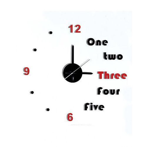 Alpha-Numeric Wallclock - Black