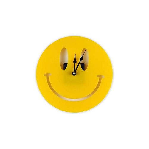 Smiley Wall Clock - Yellow