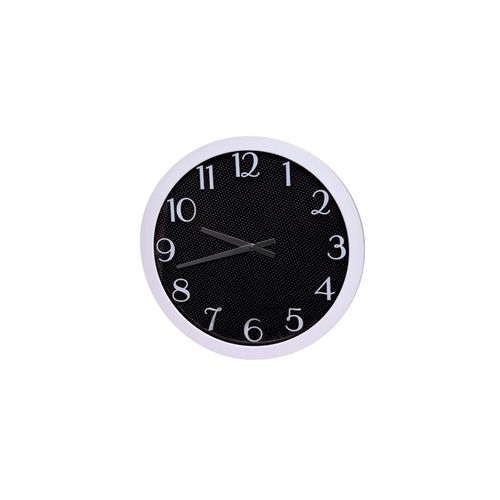Fabric Texture Black Cobra Wall Clock