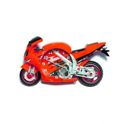 Bike Shaped 3D Clock- Red