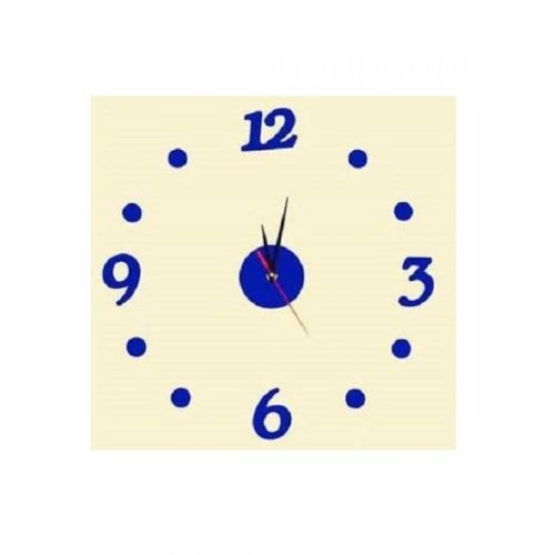 Silent Blue Wall Clock - Blue