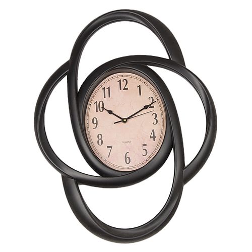 100 Black Fancy Wall Clock - 24X19 inch