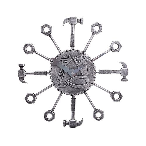 100 Fancy Wall Clock - 14X14 inch - Silver