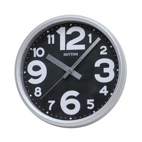 C M G890 G R19 - Value Added Wall Clock -Japan- Black and Silver (Brand Warranty) (Small)