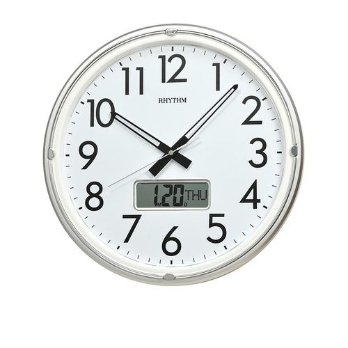 C F G717 N R19 - Wall Clock - Silver
