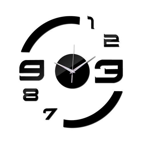 Alphacreative Stylish Wallclock - Black