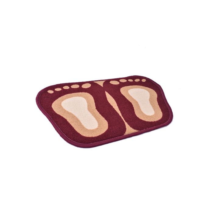 Pack Of 4 - Multicolor Door Mat Foot Shape