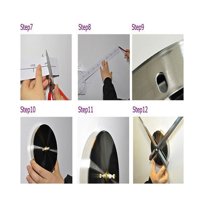 3D Wall Clock-Silver - SA