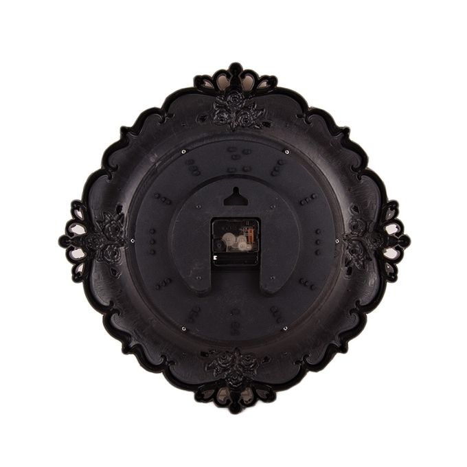 Bronze Wall Clock With Blue Pearls - 15x15 inch