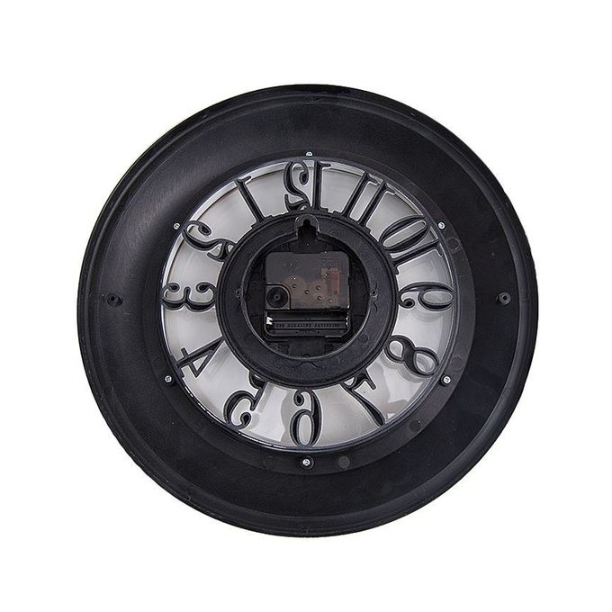 Gold Shaded Antique Wall Clock - 12x12 inch - White