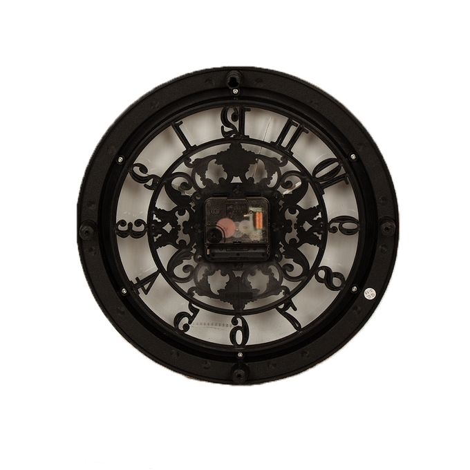 Hollow Black Decoration Wall Clock - 11x11inch