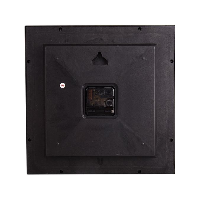 Black Center Dial Radium Wall Clock 12x12 inch - Maroon