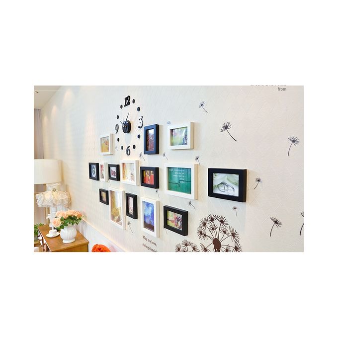 Wall Decor Set SF2 (Clock, Frames, Wall Stickers)