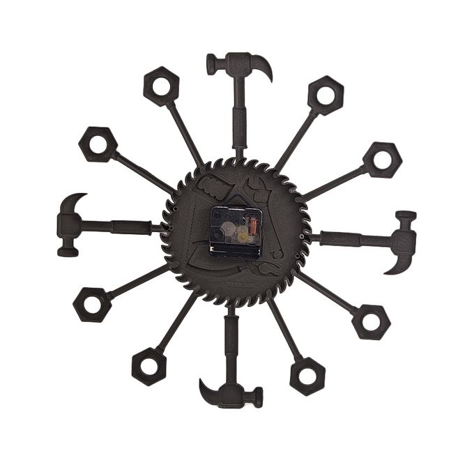 100 Fancy Wall Clock - 14X14 inch - Silver