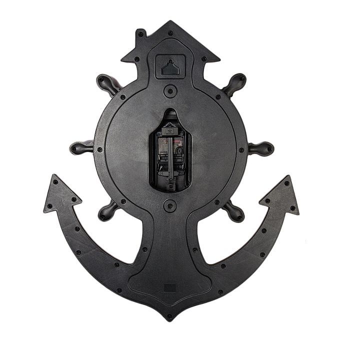 Roman Anchor Wall Clock With Pendulum - Brown