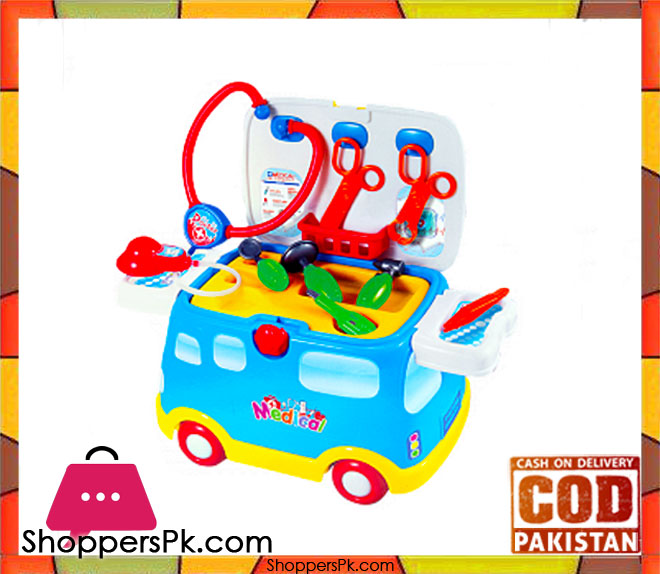 2 in 1 Doctor Medical Vehicle With Light and Sound For Kid
