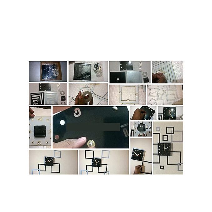 Fancy Wall Clock - Black