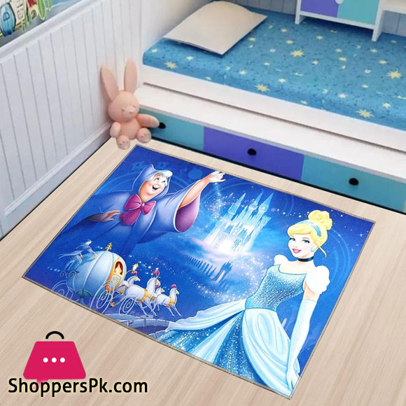 3D Printed Carpet for Kids Bedroom – Cinderella – 3 x 5 Feet
