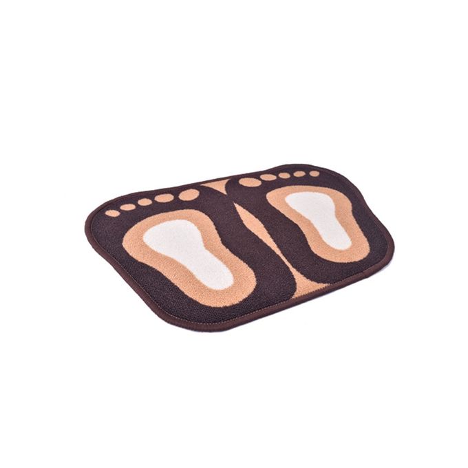Pack Of 4 - Multicolor Door Mat Foot Shape