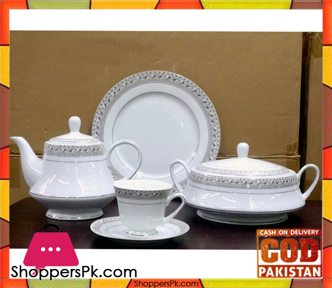 75 Pieces Dinner Set Fine Porcelain Bone China Q3